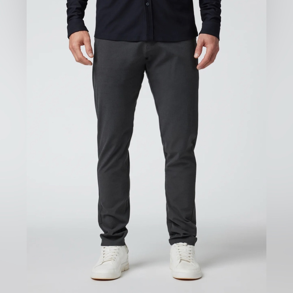 Vuori The Rise The Shine Flat Front Aim Pant Men's Performance Gray size 36